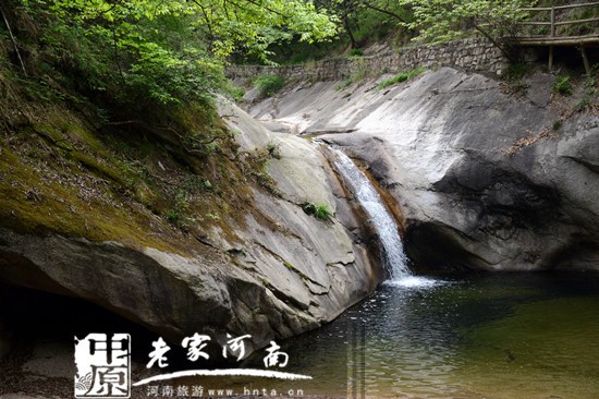  4月25日上午，50余位郑州市民乘坐旅游大巴前往白马潭景区游玩，标志郑州-栾川白马潭旅游直通车正式开通。