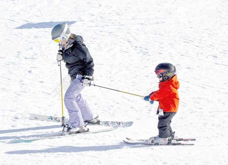 孩子的滑雪者